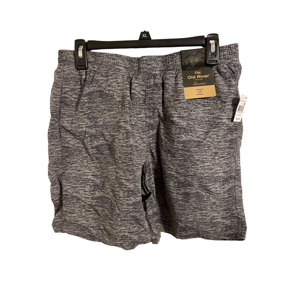 Women's Baggy Fit Nylon Shorts -  Old River Heather Gray Small
